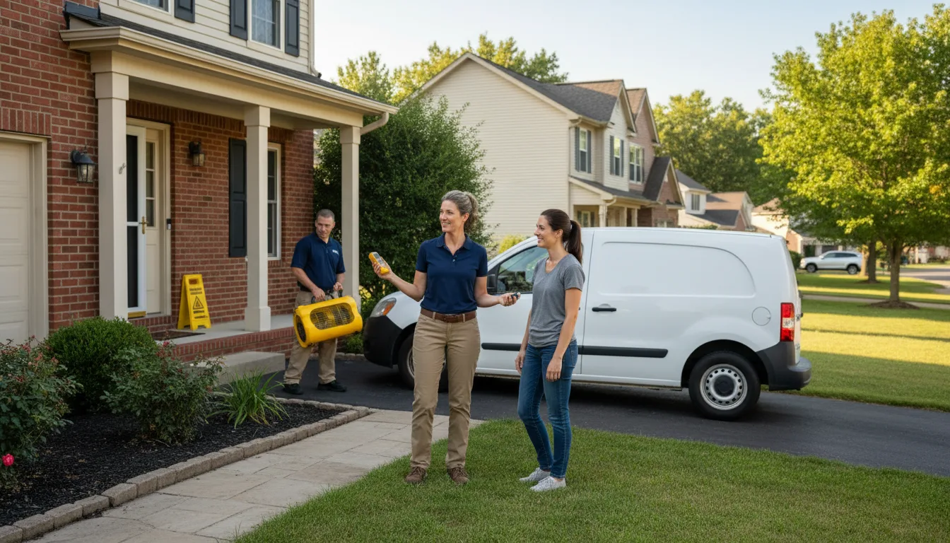 Residential water damage restoration in Spanish Fort, AL
